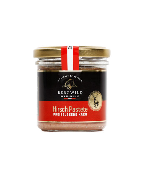 Hirschpastete mit Preiselbeere und Kren